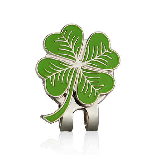 Lucky Shamrock Ball Marker with Magnetic Clip