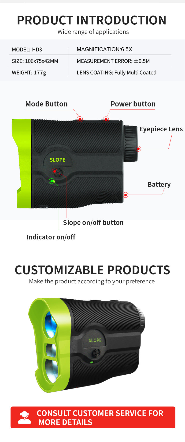 Discount Laser Rangefinder With Slope Adjustment