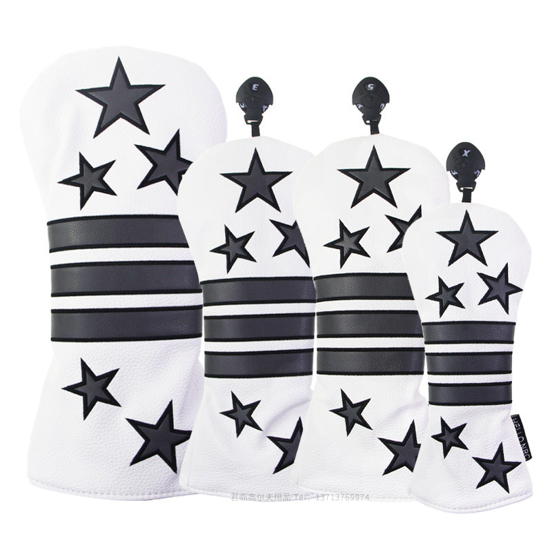 Starry Striped Head Cover Set