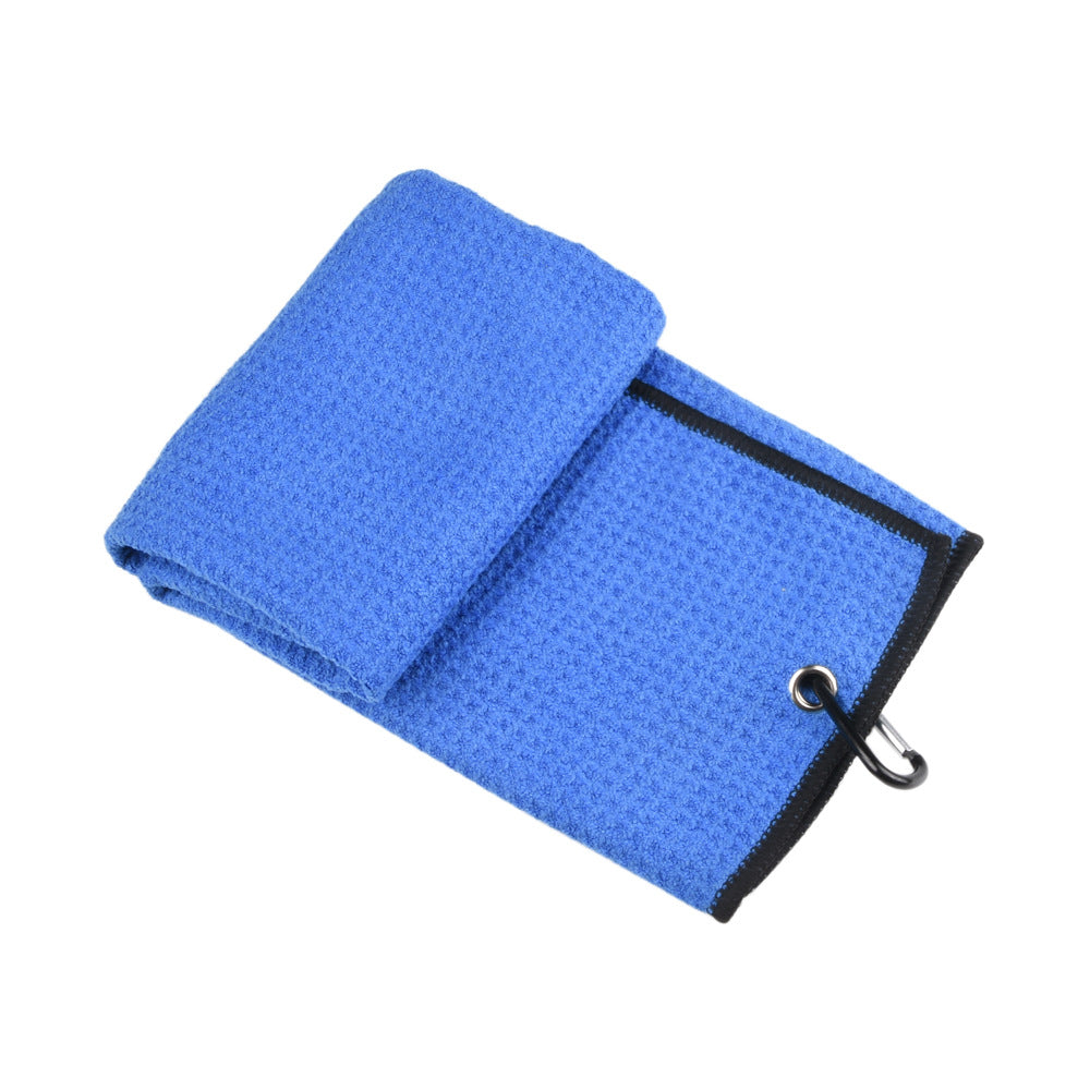 Solid Color Waffle Stitch Towel w/Clip