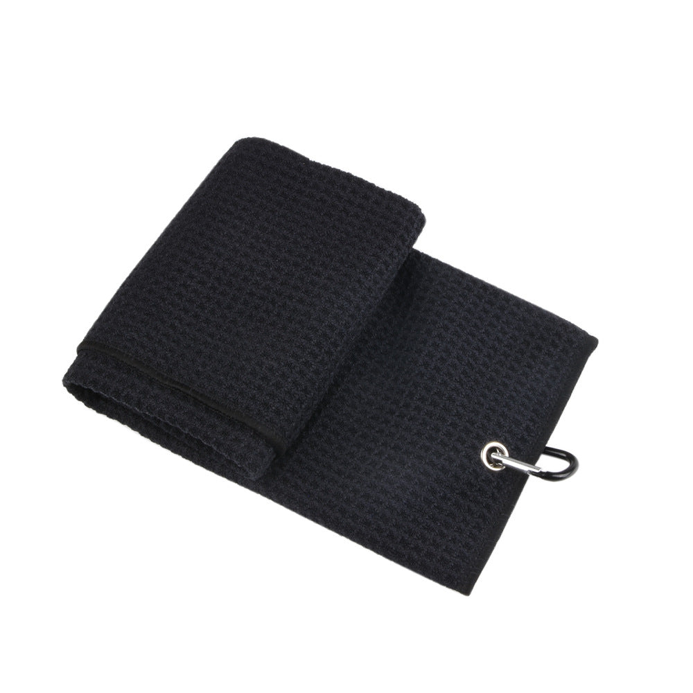 Solid Color Waffle Stitch Towel w/Clip