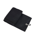 Solid Color Waffle Stitch Towel w/Clip
