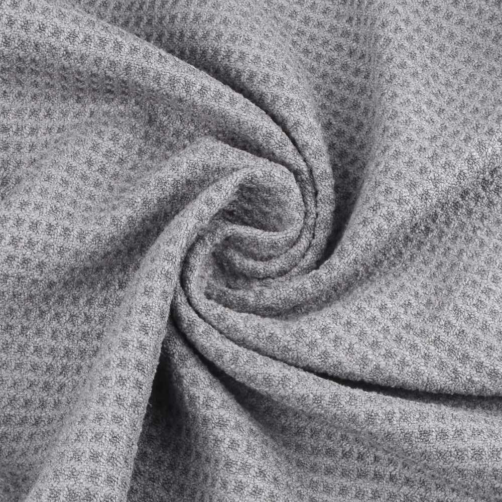 Solid Color Waffle Stitch Towel w/Clip