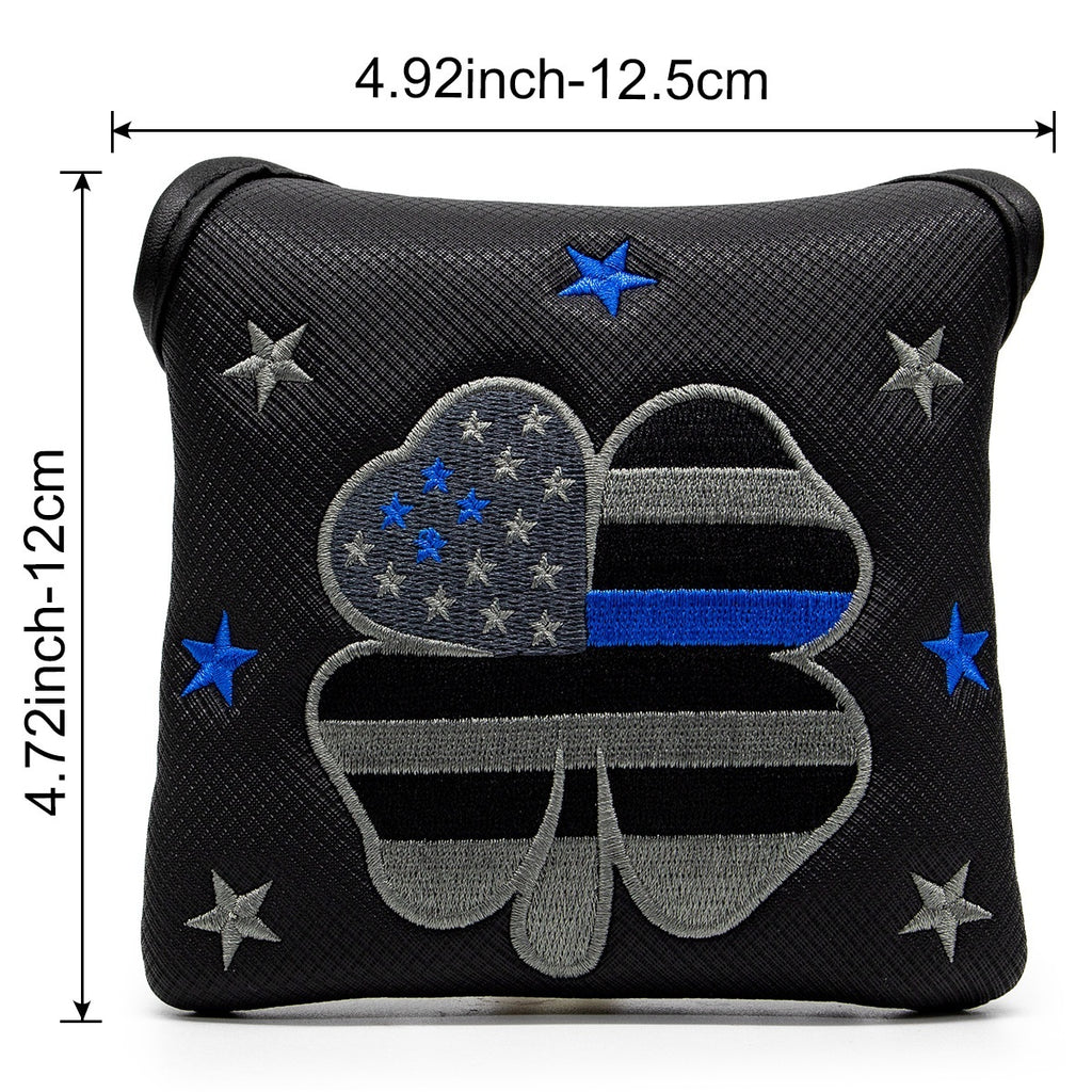 Mallet Putter Cover - Blue Line Clover