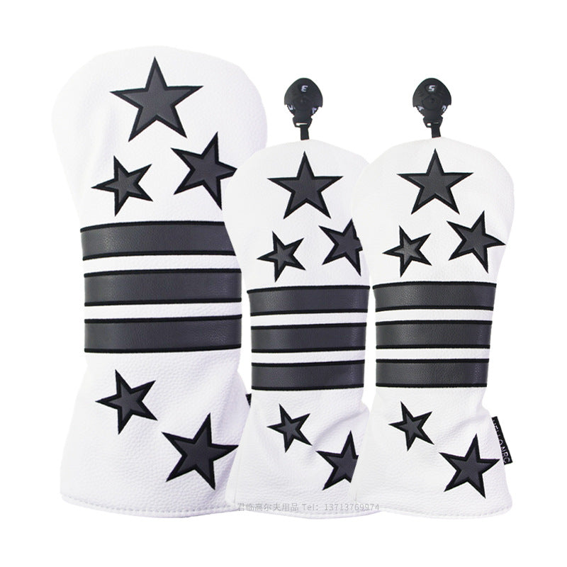 Starry Striped Head Cover Set