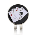 Aces Ball Marker with Magnetic Clip