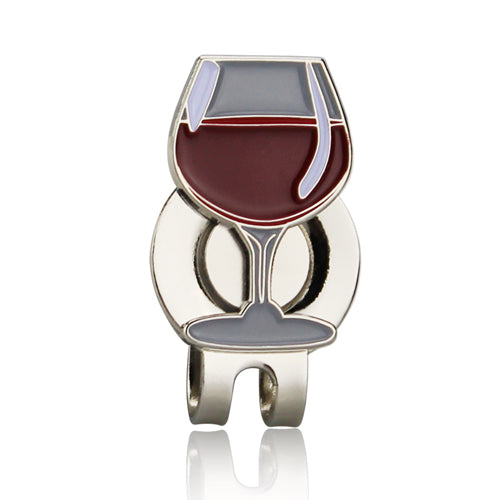 Wine Glass Ball Marker with Magnetic Clip