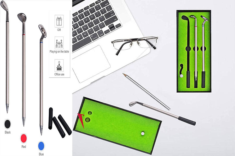 Desktop Mini Golf and Ballpoint Pen Set