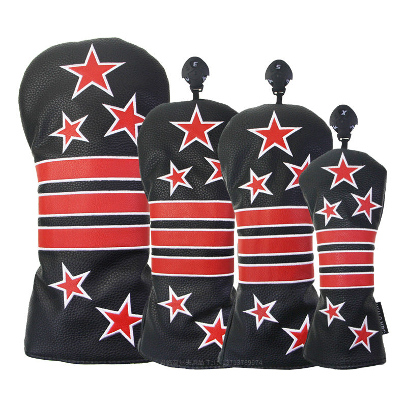 Starry Striped Head Cover Set