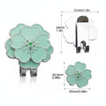 Green Peach Blossom Ball Mark with Magnetic Clip