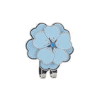 Blue Peach Blossom Ball Mark with Magnetic Clip