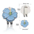 Blue Morning Glory Ball Mark with Magnetic Clip