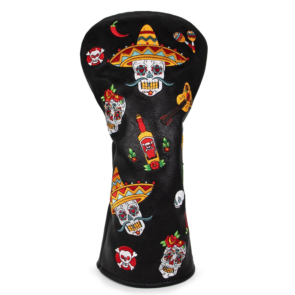 Fiesta Sombrero Skull Head Cover
