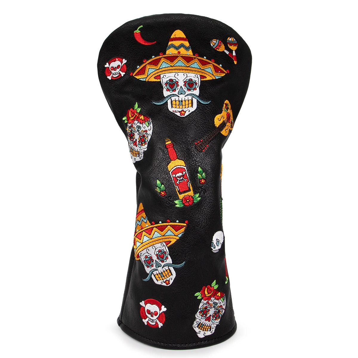 Fiesta Sombrero Skull Head Cover