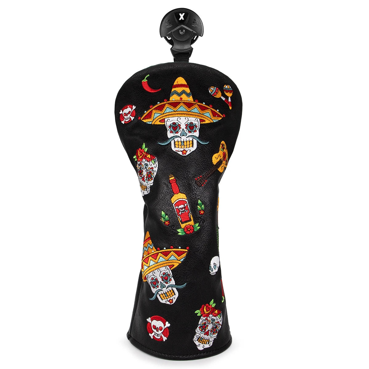 Fiesta Sombrero Skull Head Cover