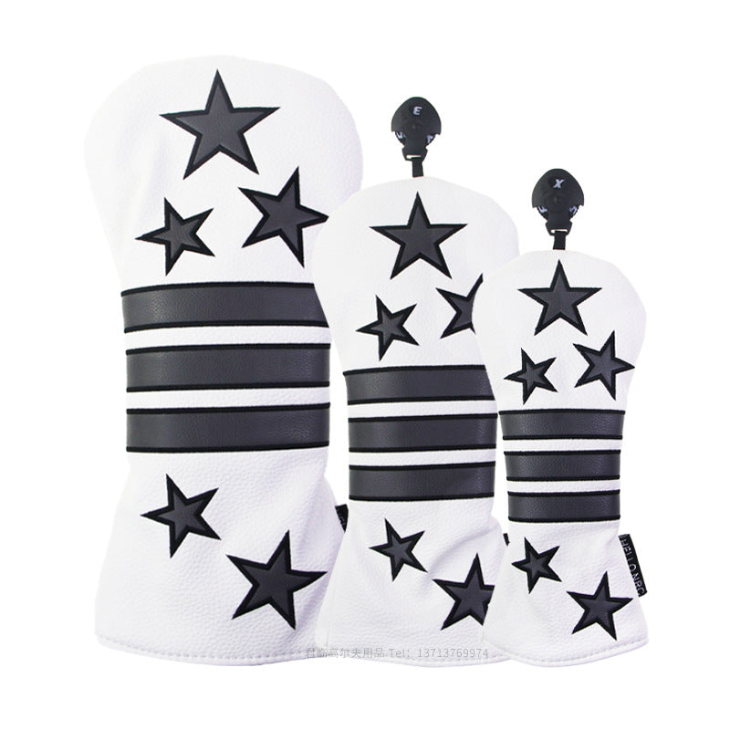 Starry Striped Head Cover Set