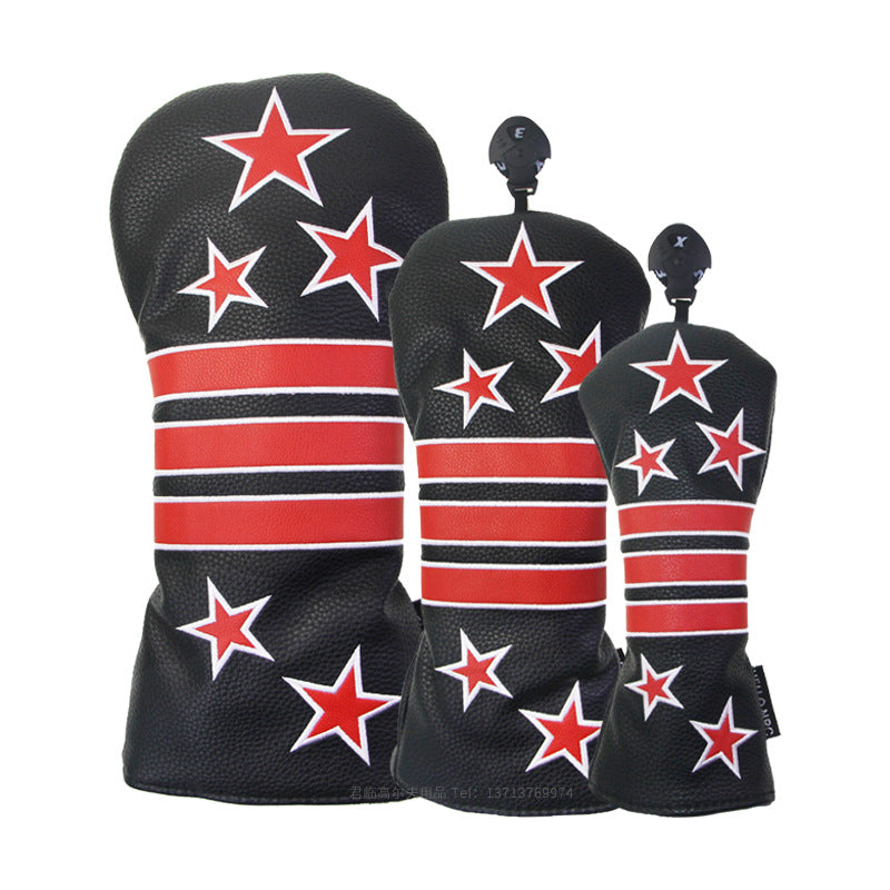 Starry Striped Head Cover Set