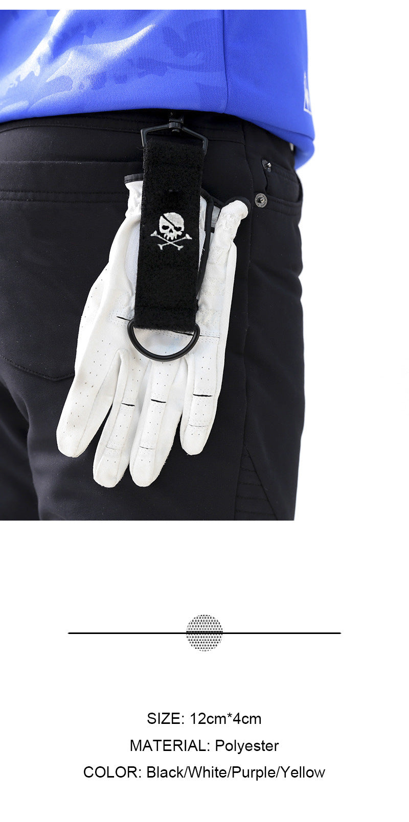 Velcro Golf Glove Holder and Utility Clip