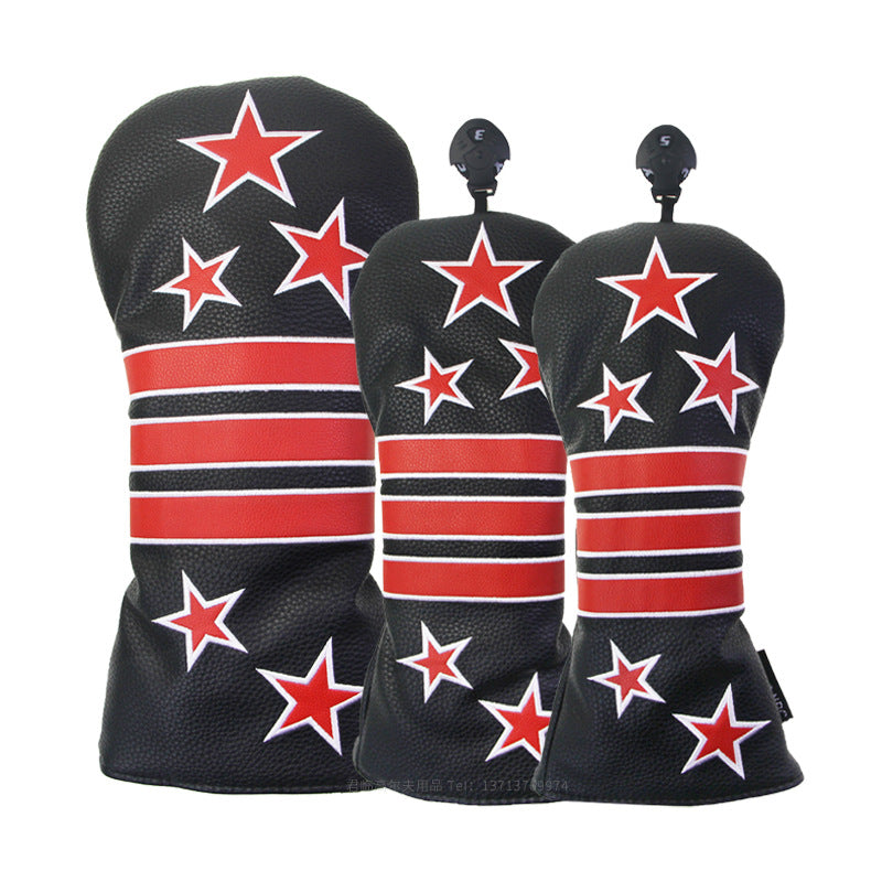 Starry Striped Head Cover Set
